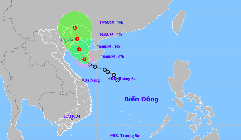 Áp thấp nhiệt đới vào Vịnh Bắc Bộ, chiều nay ven biển Quảng Ninh - Hải Phòng có gió giật cấp 8- Ảnh 1.