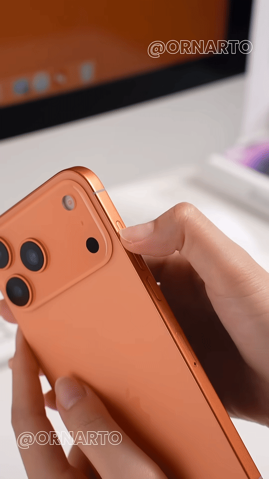 Hot: Mở Hộp Iphone 17 Pro Màu Cam, Thiết Kế Hoàn Toàn Mới, Lạ Mà Đẹp 4 Ezgif 668Bc9Abe7B6B4 1755740443746 1755740445034453924938