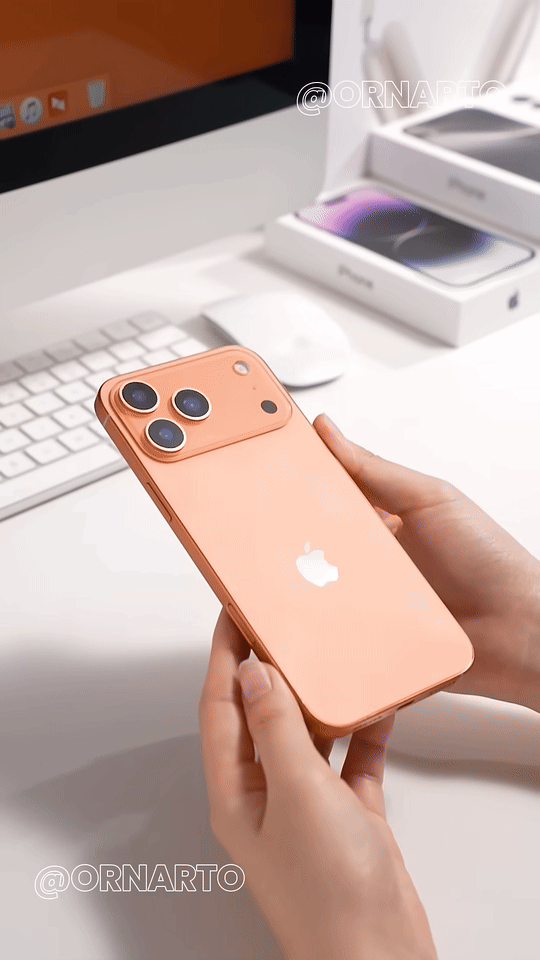 Hot: Mở Hộp Iphone 17 Pro Màu Cam, Thiết Kế Hoàn Toàn Mới, Lạ Mà Đẹp 2 Ezgif 66E870Df41F6F4 1755740436109 175574043913758936520