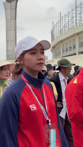 Dàn VĐV Việt Nam xinh tươi, rạng rỡ tập luyện diễu hành A80: Dàn VĐV Việt Nam xinh tươi, rạng rỡ tập luyện diễu hành A80: