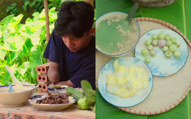 Mâm cơm nhà của chàng trai 22 tuổi, cụt cả 2 tay ở Nghệ An: "Được sống là may mắn lớn"- Ảnh 3. Mâm cơm nhà của chàng trai 22 tuổi, cụt cả 2 tay ở Nghệ An: "Được sống là may mắn lớn"- Ảnh 3.