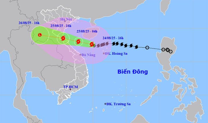Trưa v&agrave; chiều mai, b&atilde;o số 5 Kajiki v&agrave;o đất liền - Ảnh 2.