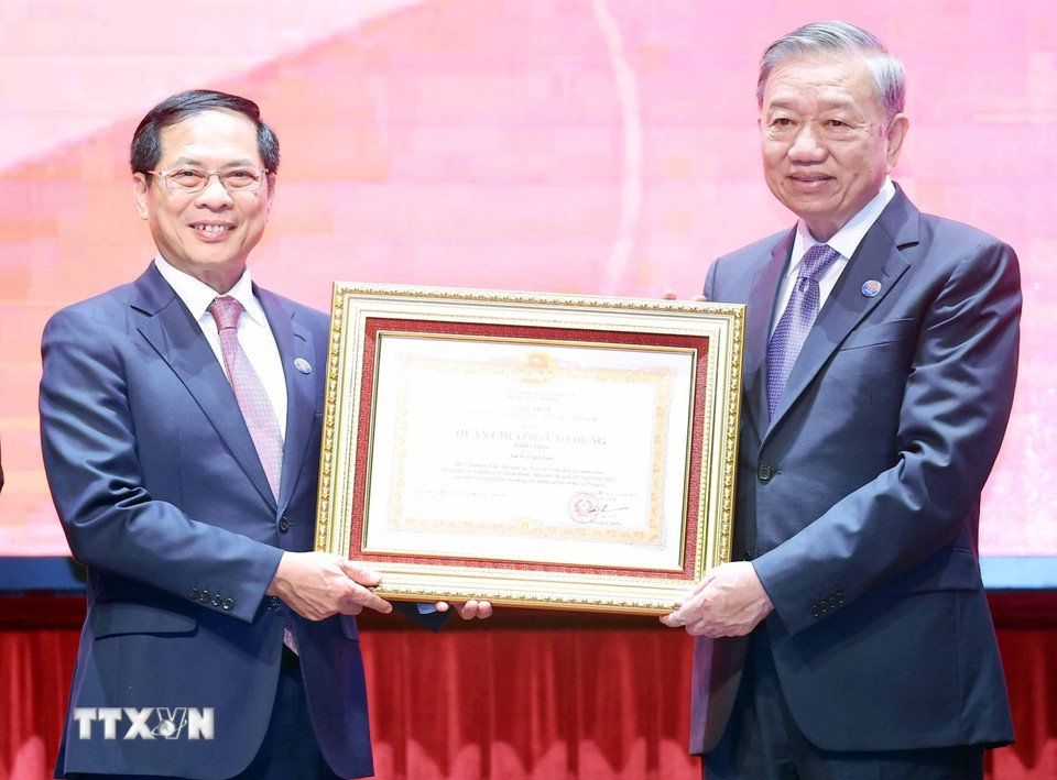 Tổng Bí thư Tô Lâm dự Lễ kỷ niệm 80 năm Ngoại giao Việt Nam - Ảnh 2.