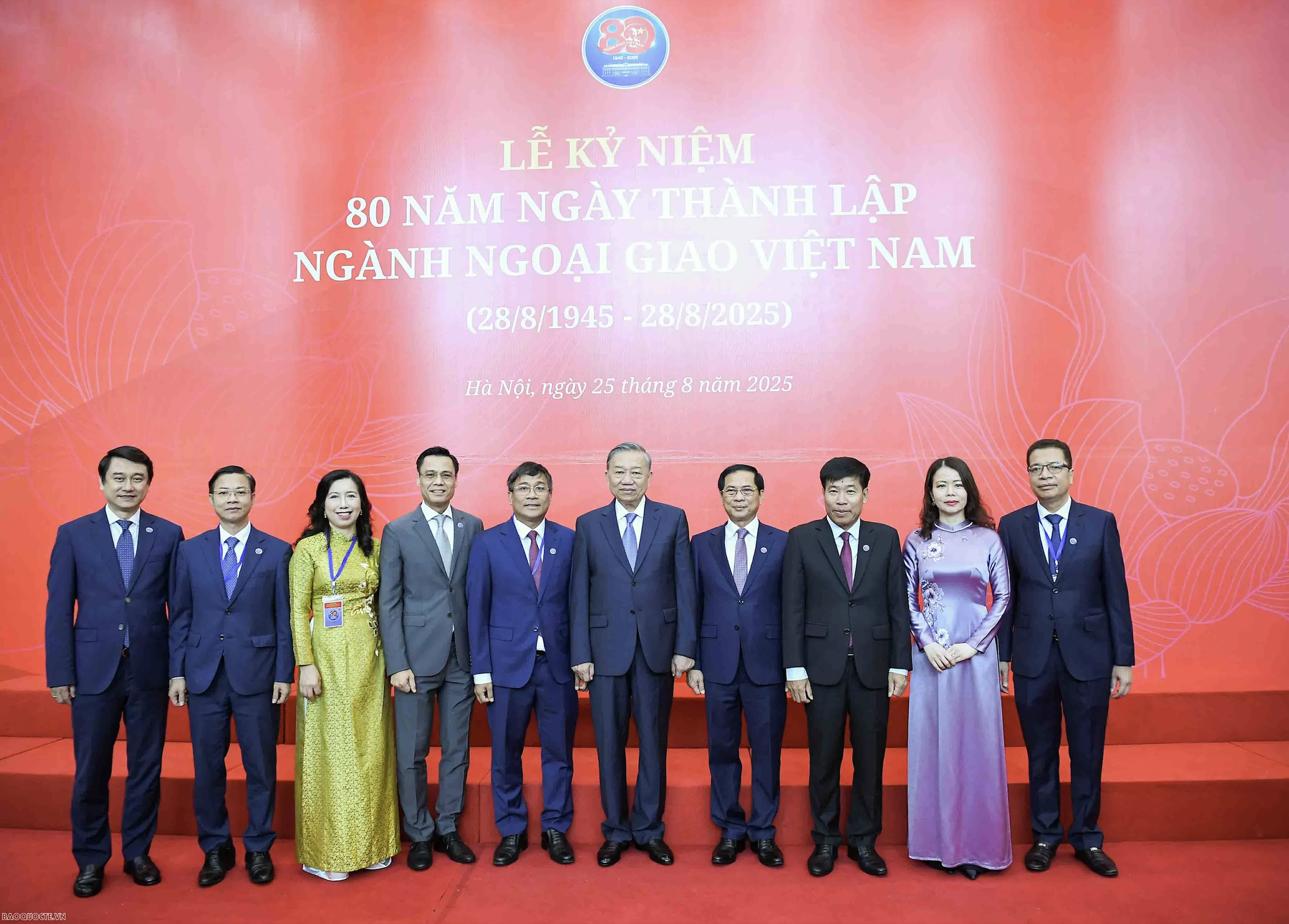 Tổng Bí thư Tô Lâm dự Lễ kỷ niệm 80 năm Ngoại giao Việt Nam- Ảnh 3. Tổng Bí thư Tô Lâm dự Lễ kỷ niệm 80 năm Ngoại giao Việt Nam - Ảnh 4.