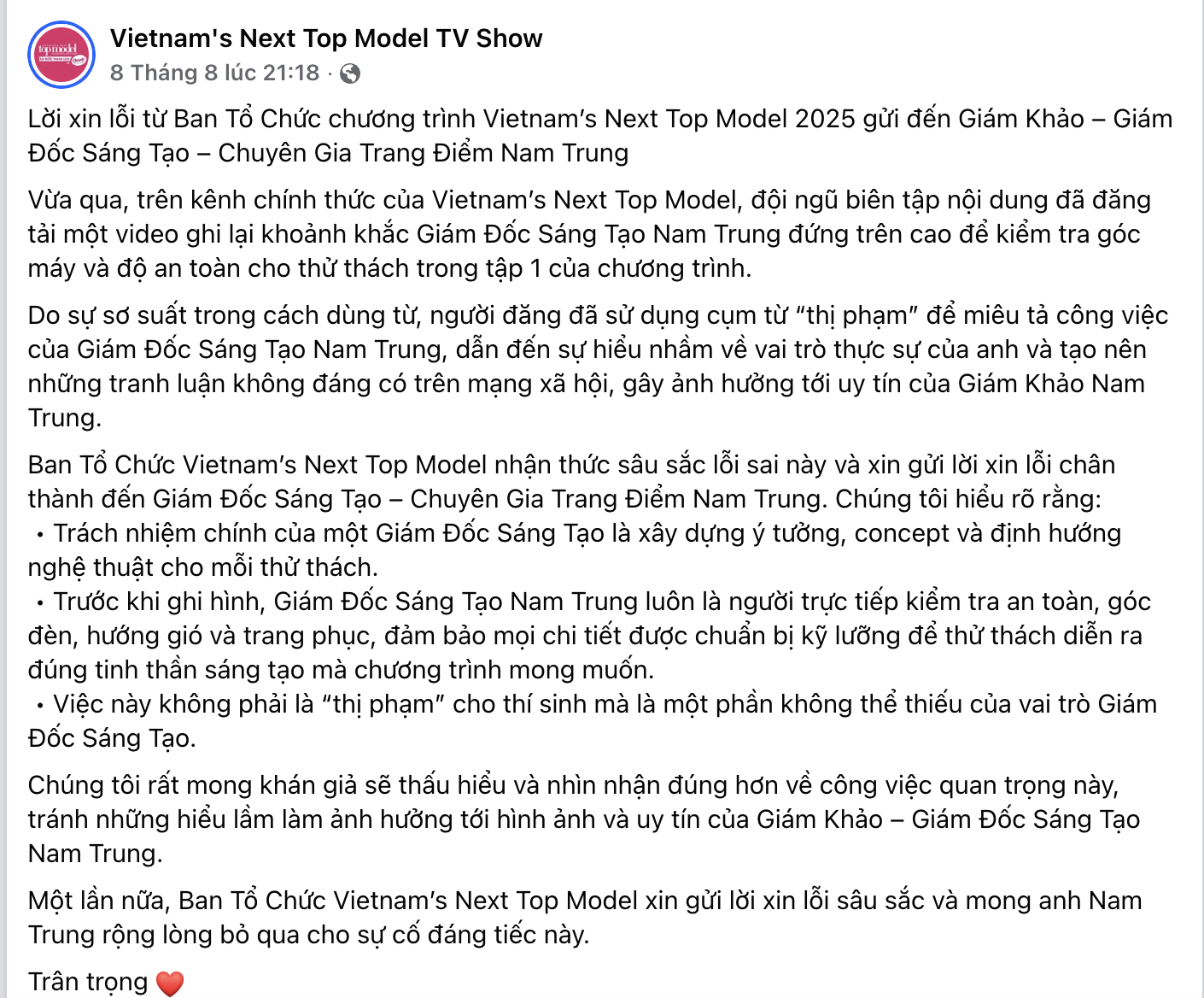 Giám khảo Nam Trung sau khi "dứt áo" khỏi Vietnam's Next Top Model: "Ai cũng khoác lên chiếc mặt nạ thanh lịch" - Ảnh 7.