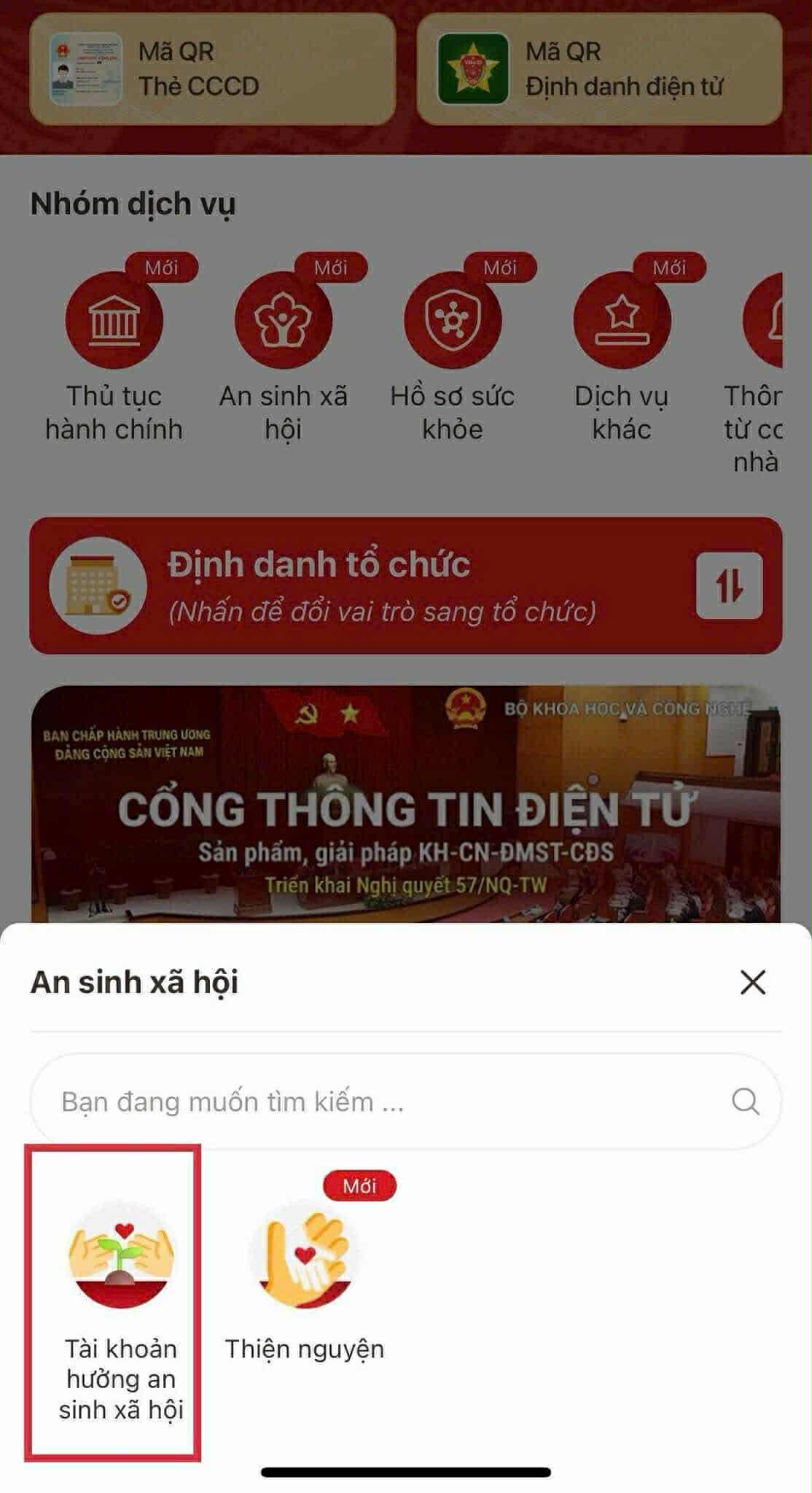 Hướng dẫn chi tiết cách liên kết tài khoản ngân hàng với VNeID - Ảnh 4. Hướng dẫn chi tiết cách liên kết tài khoản ngân hàng với VNeID - Ảnh 4.