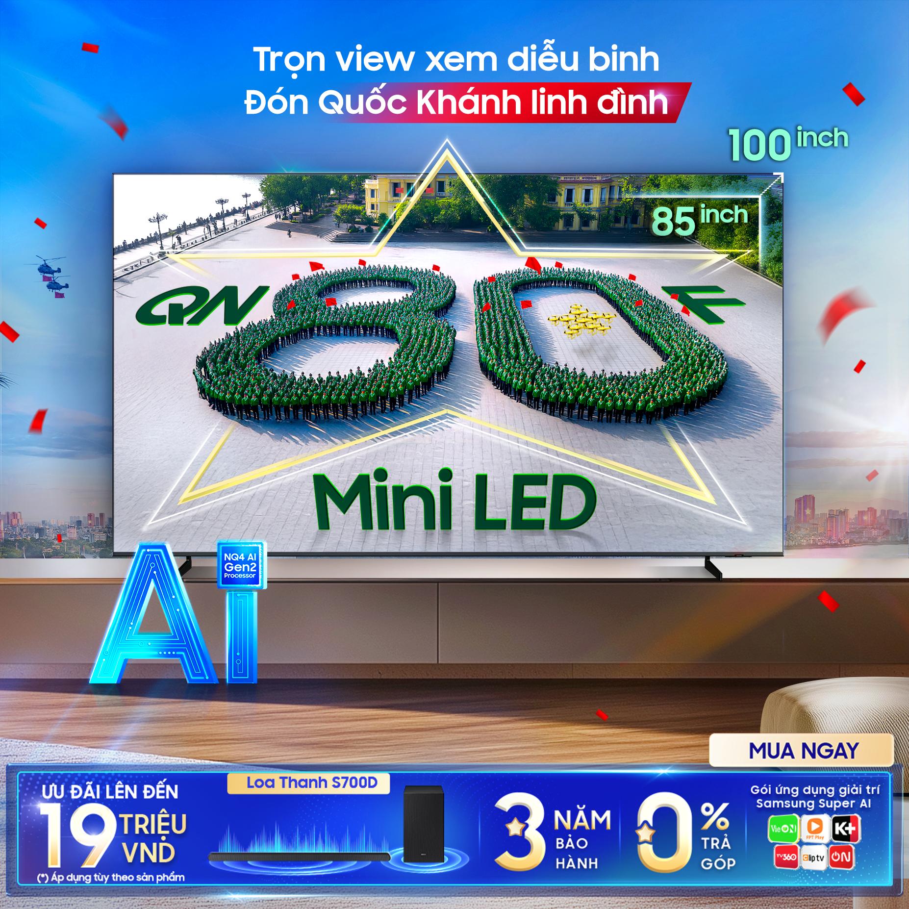 Đón Quốc Khánh Tại Gia Trên Samsung Ai Tv, Trải Nghiệm Xứng Tầm Đại Lễ - Ảnh 2. Đón Quốc Khánh Tại Gia Trên Samsung Ai Tv, Trải Nghiệm Xứng Tầm Đại Lễ - Ảnh 2.