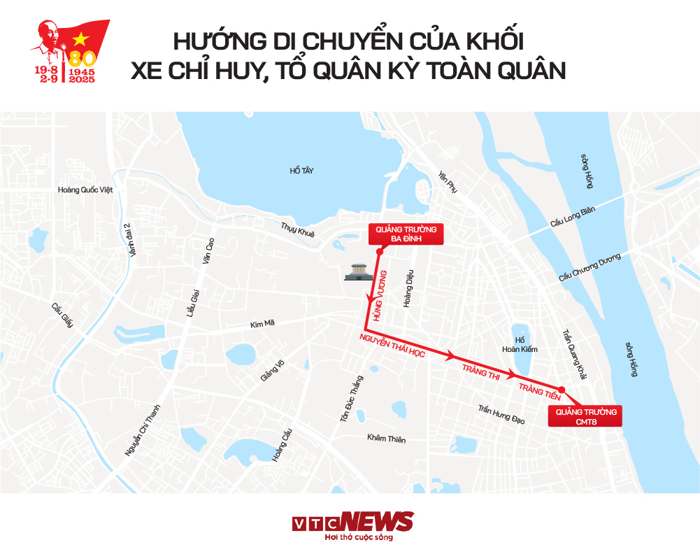 Hướng di chuyển các khối diễu binh A80 và vị trí xem đẹp nhất trong lễ hội - Ảnh 4.