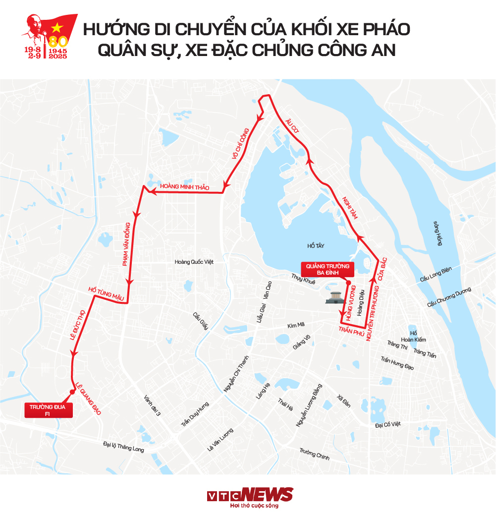Hướng di chuyển các khối diễu binh A80 và vị trí xem đẹp nhất trong lễ hội - Ảnh 9.