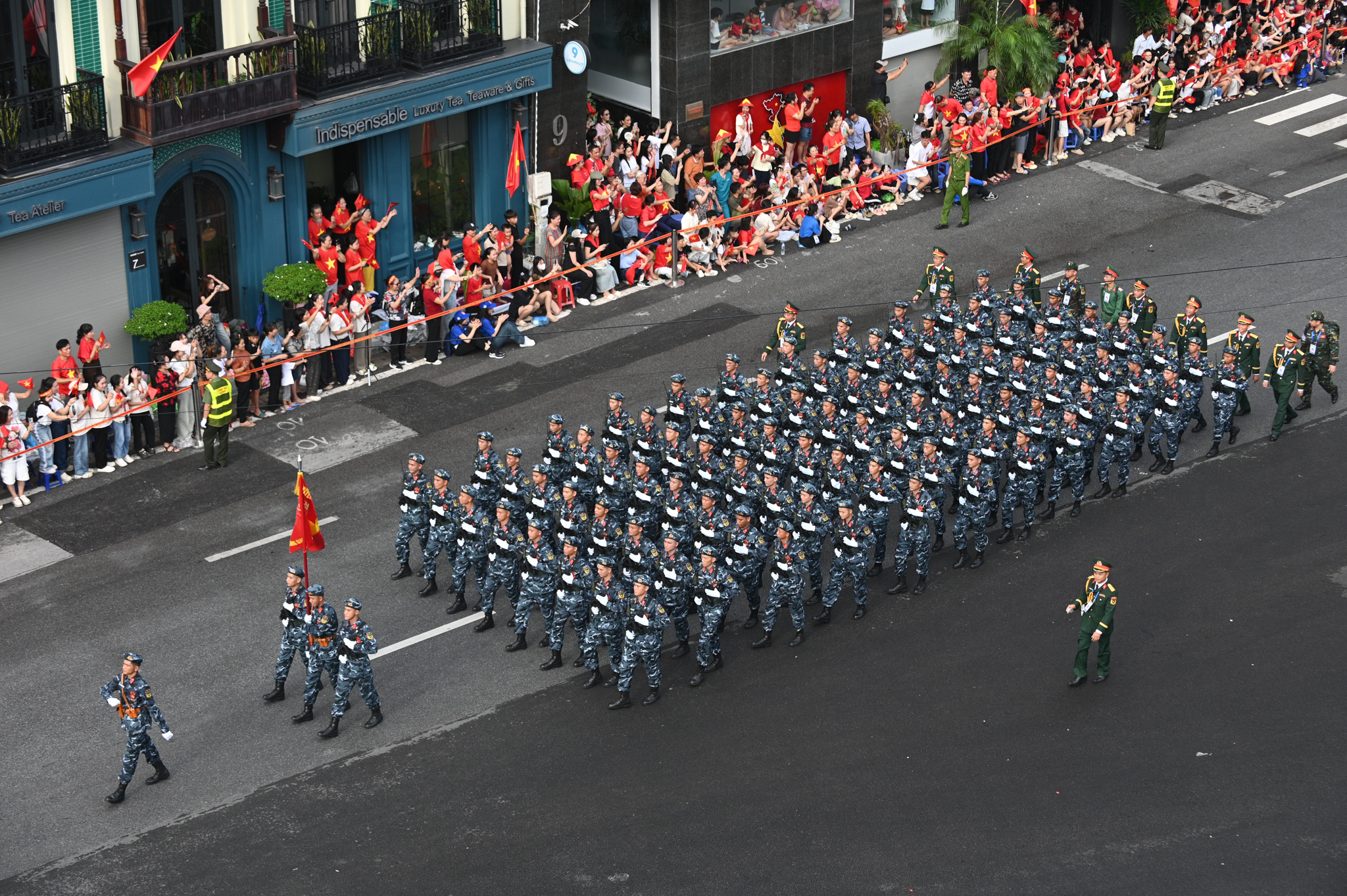 Hình ảnh đẹp tuyệt đối của khối diễu binh, diễu hành tại buổi Tổng duyệt A80 - Ảnh 1.