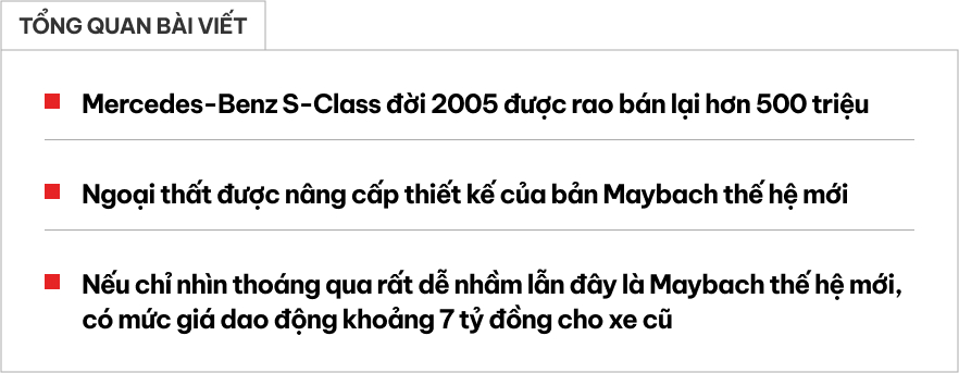 'Bỏ 500 triệu đã có thể sở hữu một chiếc Mercedes-Maybach S-Class' và sự thật phía sau - Ảnh 1.