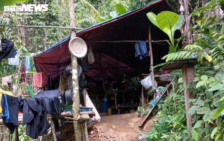 Cận cảnh hầm vàng trái phép trong rừng phòng hộ Quảng Trị - Ảnh 9. Cận cảnh hầm vàng trái phép trong rừng phòng hộ Quảng Trị - Ảnh 9.