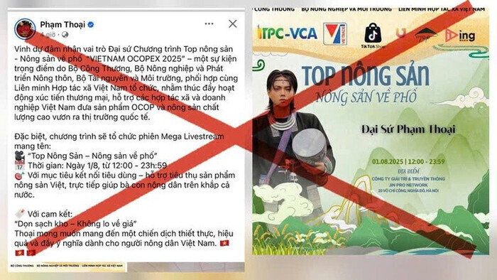 Công an Hà Nội xử phạt TikToker Phạm Thọai vì thông tin giả mạo - Ảnh 1.