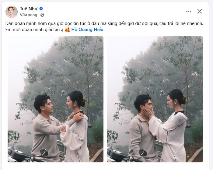 Vợ ca sĩ Hồ Quang Hiếu lên tiếng về tình trạng hôn nhân- Ảnh 3. Vợ ca sĩ Hồ Quang Hiếu lên tiếng về tình trạng hôn nhân- Ảnh 3.