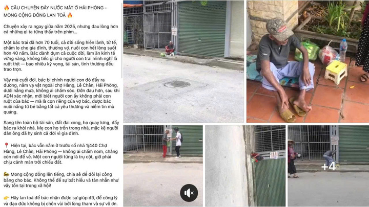 Thực hư câu chuyện cụ ông Hải Phòng sống ngòai vỉa hè vì bị vợ con đuổi - Ảnh 1.