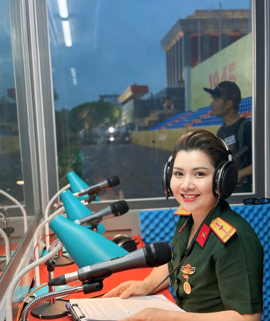 Hai nữ quân nhân có giọng đọc lay động trái tim trong lễ diễu binh, diễu hành mừng 80 năm Quốc khánh 2/9 - Ảnh 2.