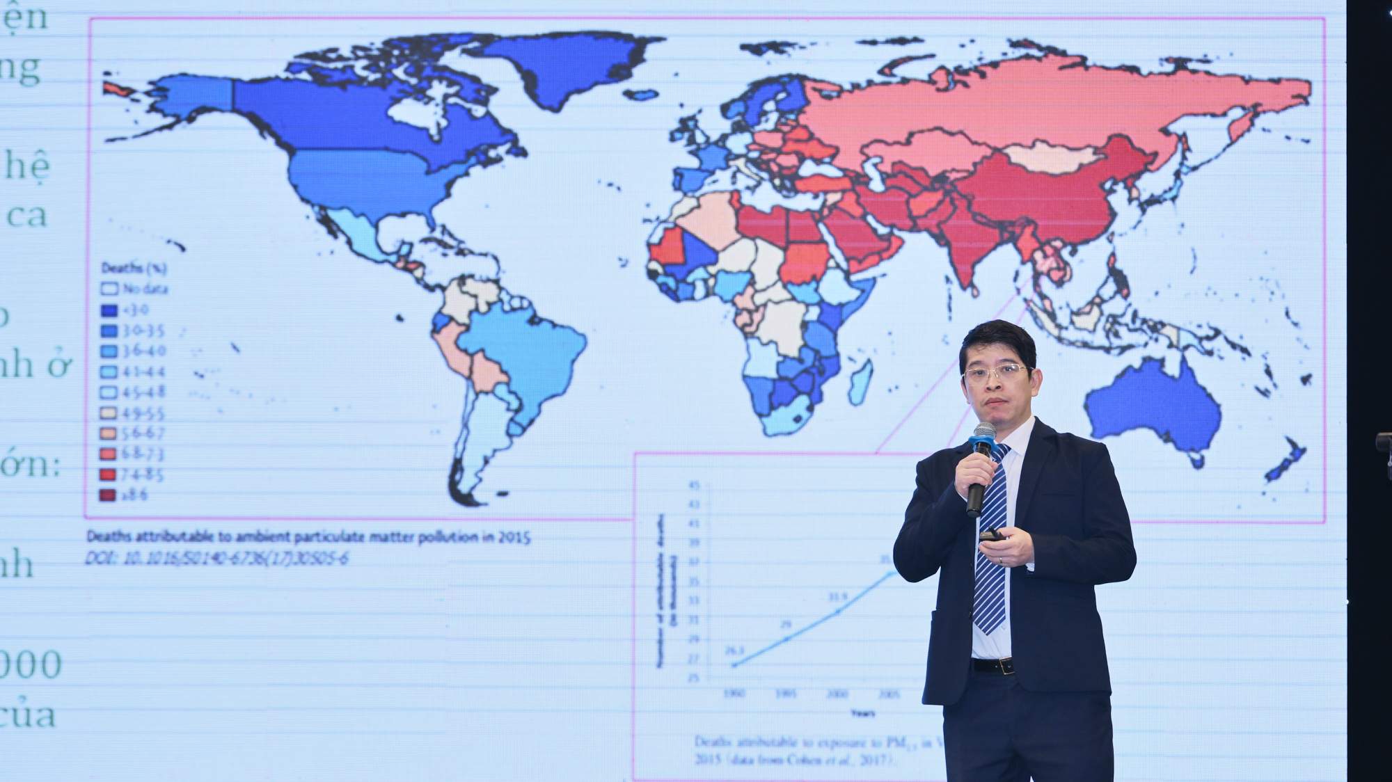 Ô nhiễm không khí gây ra khoảng 60.000 ca tử vong sớm mỗi năm ở Việt Nam- Ảnh 2. Ô nhiễm không khí gây ra khoảng 60.000 ca tử vong sớm mỗi năm ở Việt Nam- Ảnh 2.