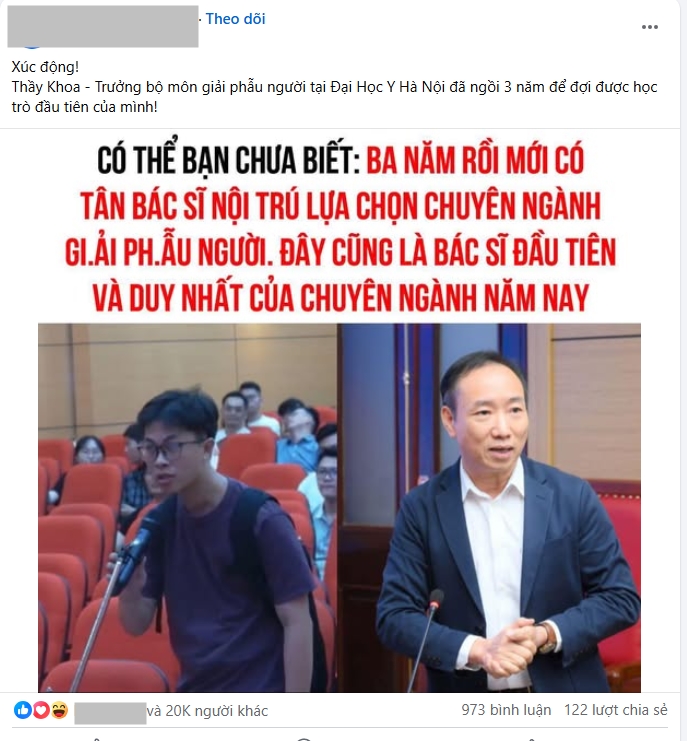 Bác tin "ngành giải phẫu người 3 năm mới có 1 bác sĩ nội trú chọn, thầy không chuẩn bị hoa thì trúng sít rịt" - Ảnh 2.