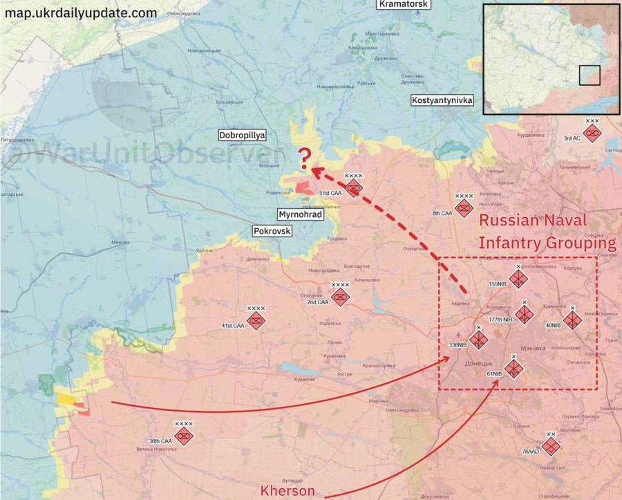 T&iacute;n hiệu quan trọng từ hai lữ đo&agrave;n thủy qu&acirc;n lục chiến Nga ở Donetsk - Ảnh 2.