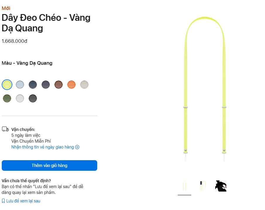Dây đeo chéo iPhone 17 giá gần 1 , 7 triệu đồng gây tranh cãi tại Việt Nam - Ảnh 1.