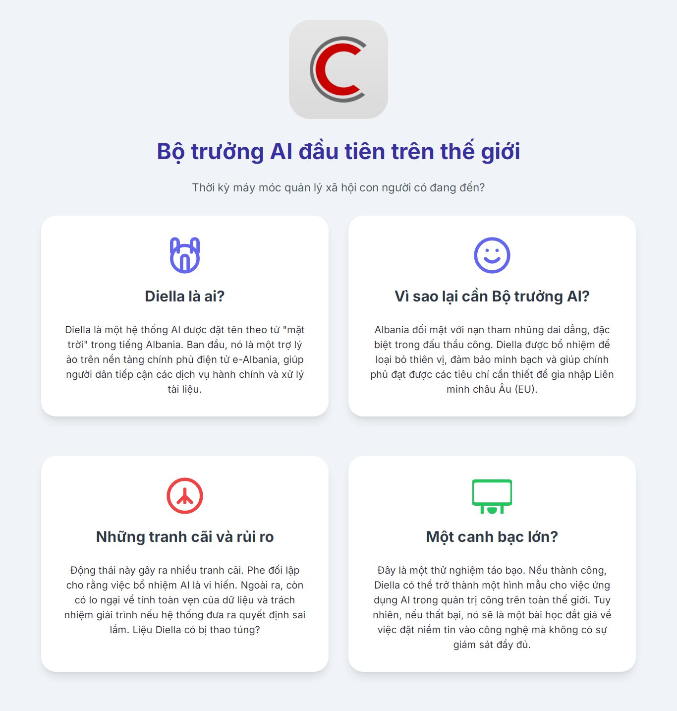 Bộ trưởng AI đầu tiên trên thế giới: Liệu có đang thay đổi quản lý xã hội? - Ảnh 2.