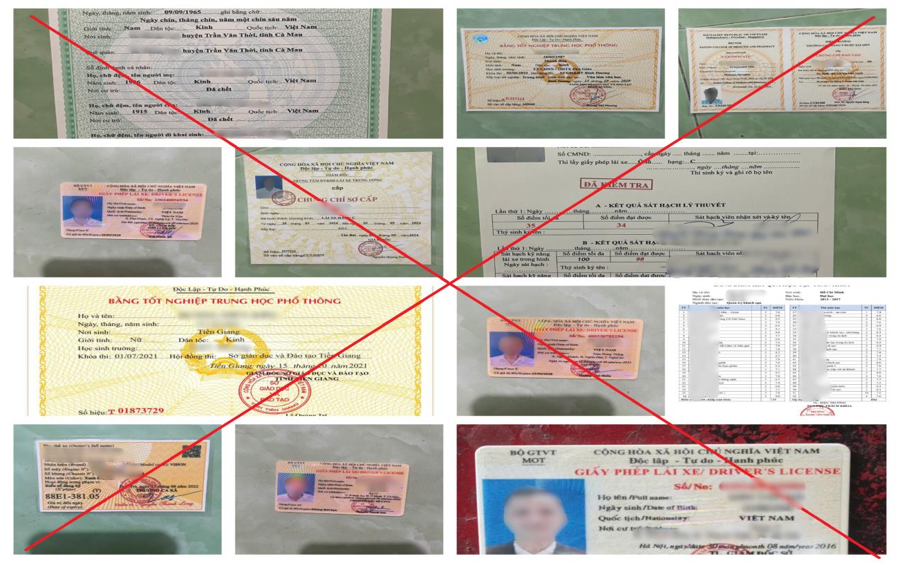 Nhóm đối tượng làm giả giấy tờ: Sổ đỏ , bằng cấp và giấy khám sức khỏe bị phát hiện - Ảnh 2. Nhóm đối tượng làm giả giấy tờ: Sổ đỏ , bằng cấp và giấy khám sức khỏe bị phát hiện - Ảnh 2.