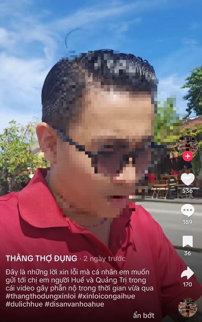 Huế đề nghị Sở VH-TT TP HCM xác minh, xử lý TikToker "Thằng Thợ Đụng"- Ảnh 2.