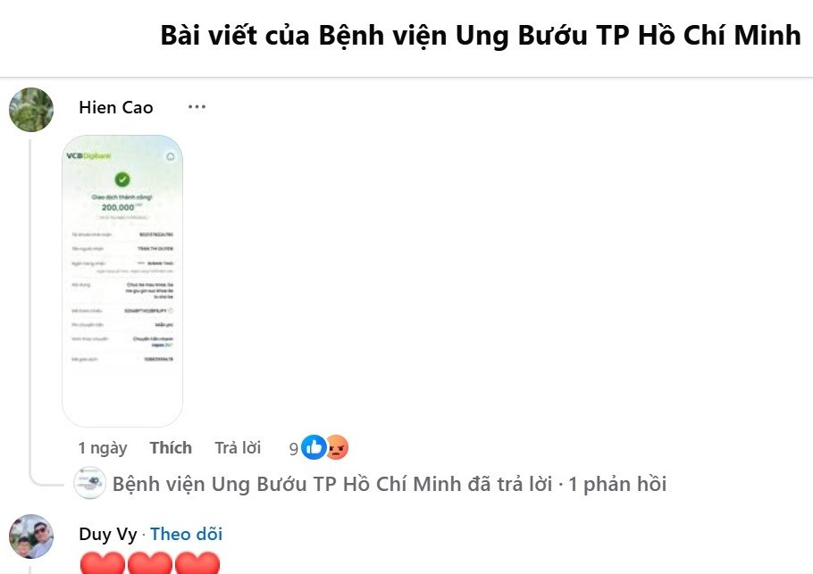 Hàng nghìn nhà hảo tâm sập bẫy fanpage giả mạo bệnh viện kêu gọi từ thiện - Ảnh 4. Hàng nghìn nhà hảo tâm sập bẫy fanpage giả mạo bệnh viện kêu gọi từ thiện - Ảnh 4.