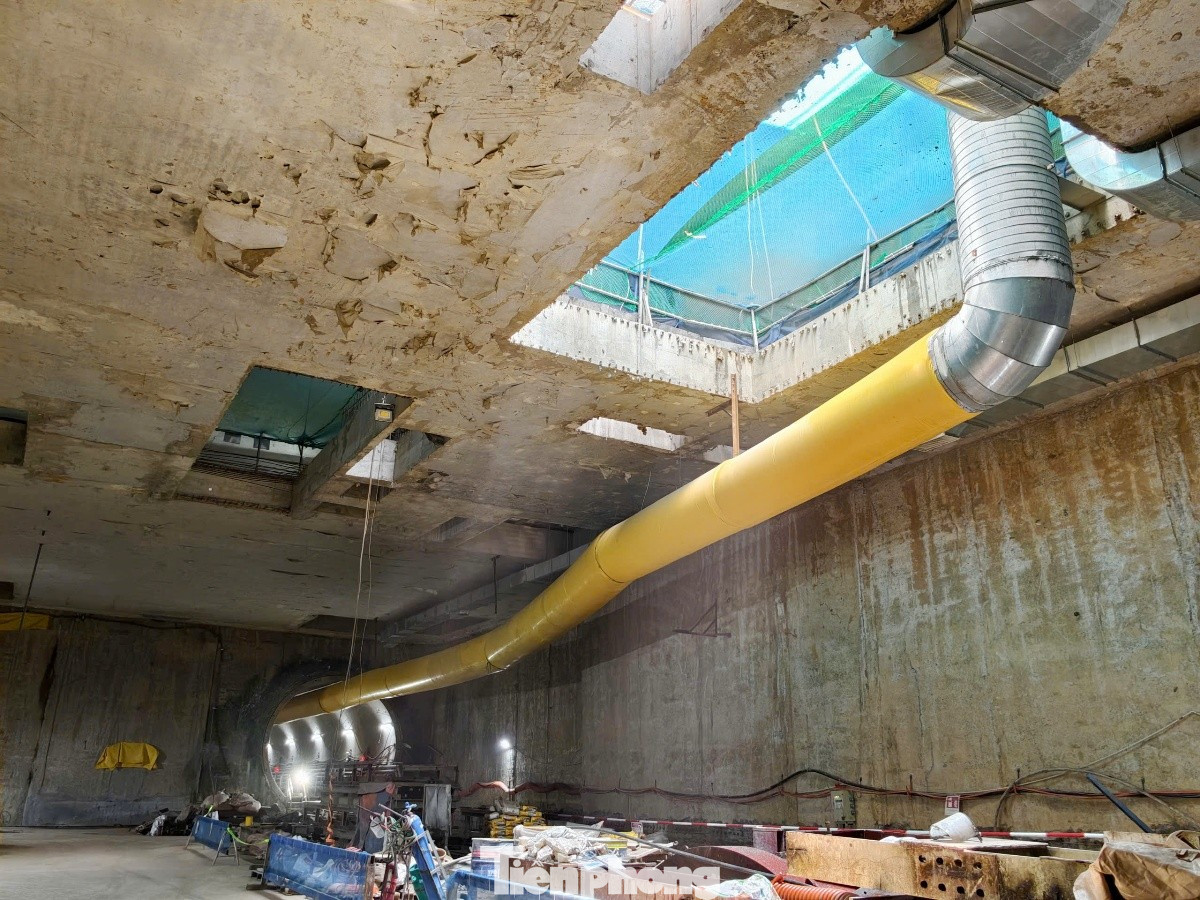 Robot Đào Hầm Tbm Số 2 Hoàn Thành Khoan Đến Ga Ngầm Cát Linh Của Metro Nhổn - Ga Hà Nội - Ảnh 6. Robot Đào Hầm Tbm Số 2 Hoàn Thành Khoan Đến Ga Ngầm Cát Linh Của Metro Nhổn - Ga Hà Nội - Ảnh 6.