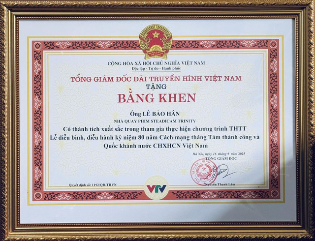 Steadihan L&ecirc; Bảo H&acirc;n được VTV trao bằng khen sau A80: N&oacute;i đ&uacute;ng 5 chữ qu&aacute; o&aacute;ch- Ảnh 2.