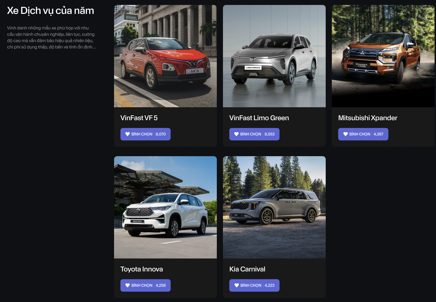 VF 5 bị Xpander &lsquo;k&egrave;m 1-1&rsquo;, VF 3 &aacute;p đảo CX-5 v&agrave; loạt xe nắm nhiều đề cử nhất tại CCA 2025!- Ảnh 2.