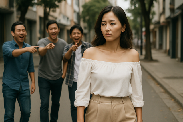 Bị quấy rối ngoài đường, vợ xinh về kể với chồng liền nhận câu trả lời sững sờ - Ảnh 1.