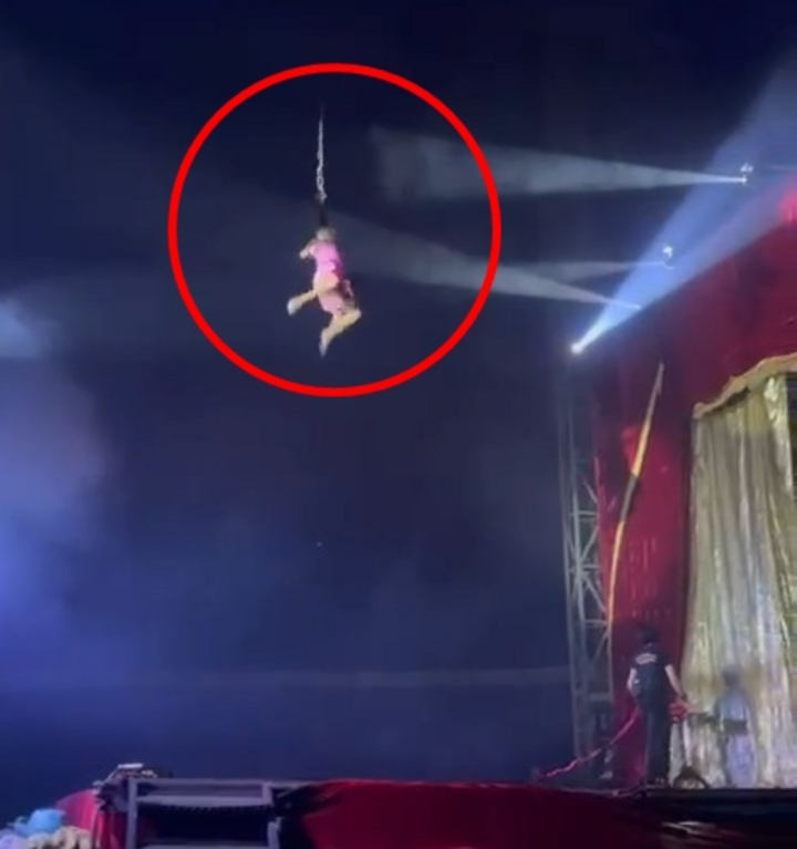 Diễn viên xiếc rơi tự do gây sốc trong màn nhào lộn tại Brazil - Ảnh 1.