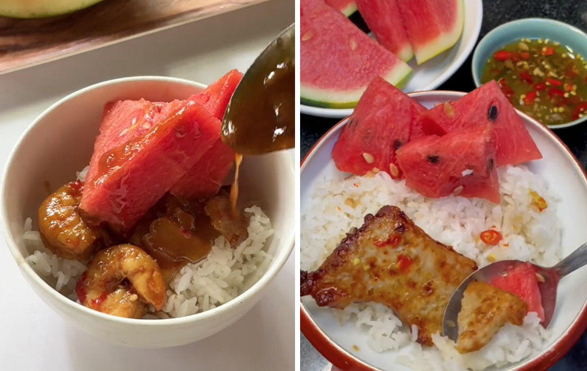 Ngọc Trinh lăng xê món ăn độc đáo miền Tây: Cơm và trái cây khiến bạn nghiện - Ảnh 1. Ngọc Trinh lăng xê món ăn độc đáo miền Tây: Cơm và trái cây khiến bạn nghiện - Ảnh 1.