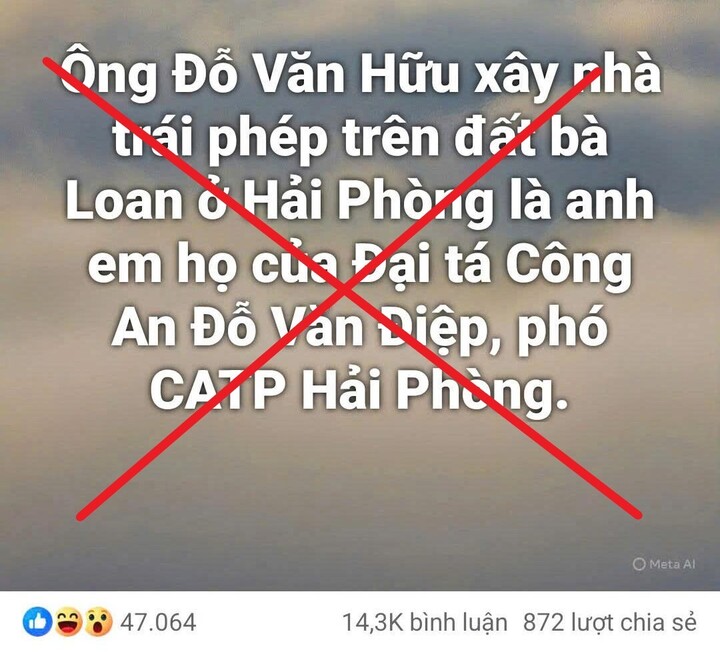 Bác tin đồn xây nhà trái phép trên đất người khác của Phó Giám đốc Công an Hải Phòng - Ảnh 1.