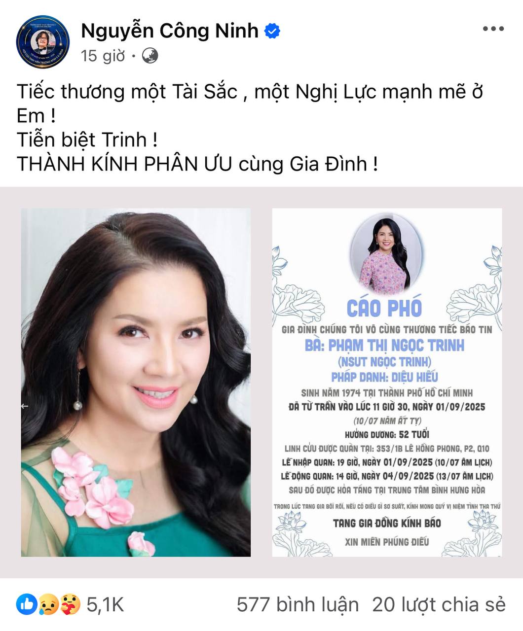 Người đàn ông đặc biệt nhất cuộc đời Ngọc Trinh: Nâng đỡ từ khi mới 20 tuổi, 10 năm mặn nồng tới giờ vẫn còn tiếc nuối - Ảnh 1. Người đàn ông đặc biệt nhất cuộc đời Ngọc Trinh: Nâng đỡ từ khi mới 20 tuổi, 10 năm mặn nồng tới giờ vẫn còn tiếc nuối - Ảnh 1.
