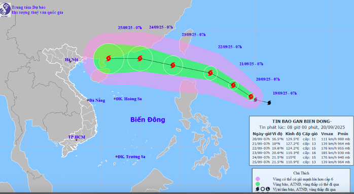 B&atilde;o Ragasa khả năng mạnh l&ecirc;n th&agrave;nh si&ecirc;u b&atilde;o khi v&agrave;o Biển Đ&ocirc;ng- Ảnh 1.