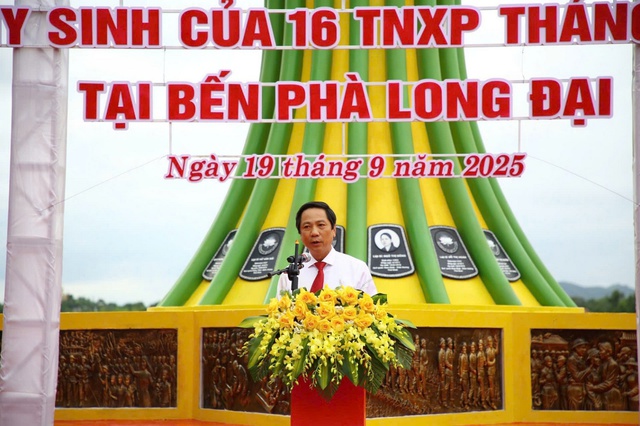 Khánh thành Khu tưởng niệm thanh niên xung phong hy sinh tại bến phà Long Đại - Ảnh 1. Khánh thành Khu tưởng niệm thanh niên xung phong hy sinh tại bến phà Long Đại - Ảnh 1.