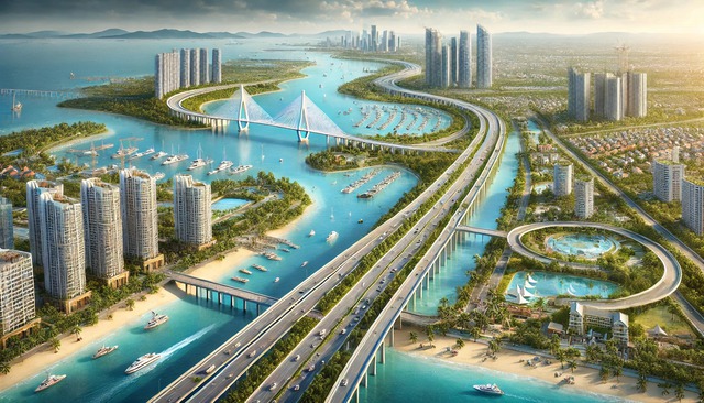 Đô thị lấn biển lớn nhất Việt Nam 2.870ha, có tòa tháp cao 108 tầng mong chờ suốt một thập kỷ tại TPHCM của tỷ phú Phạm Nhật Vượng đang "hot" bậc nhất lúc này - Ảnh 2. Đô thị lấn biển lớn nhất Việt Nam 2.870ha, có tòa tháp cao 108 tầng mong chờ suốt một thập kỷ tại TPHCM của tỷ phú Phạm Nhật Vượng đang "hot" bậc nhất lúc này - Ảnh 2.