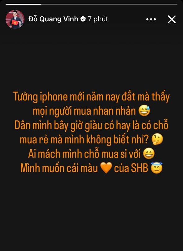 Phó tổng Đỗ Quang Vinh choáng vì iPhone 17 Pro Max: "Mọi người giàu, hay có chỗ mua rẻ mình không biết nhỉ?" - Ảnh 2.