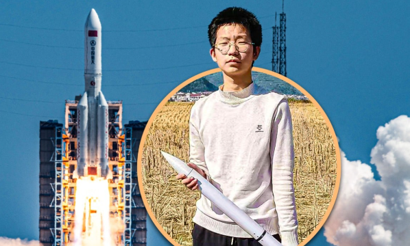 Chàng trai 18 tuổi tự chế tên lửa từ phân bón và ống nhựa, nay trúng tuyển trường hàng không vũ trụ top đầu Trung Quốc- Ảnh 1.
