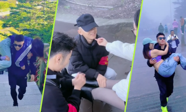 Leo núi kiểu mới ở Trung Quốc: Bỏ tiền thuê trai trẻ cõng, bế, mát-xa tận tình khiến dư luận dậy sóng- Ảnh 3.