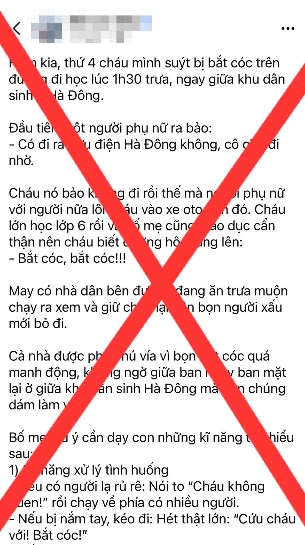 Vụ học sinh lớp 6 ở H&agrave; Nội su&yacute;t bị bắt c&oacute;c tr&ecirc;n đường đi học: Do ch&aacute;u tự nghĩ ra- Ảnh 1.