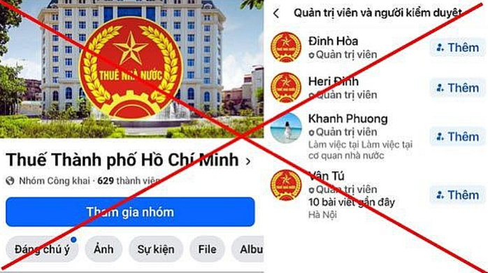 Fanpage của Thuế TP HCM bị giả mạo để lừa đảo - Ảnh 1.