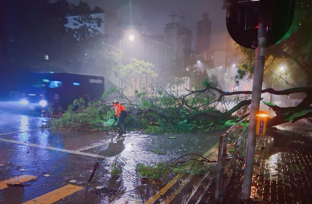 Siêu bão Ragasa: Sóng lớn "quất" Hồng Kông, hàng loạt thành phố Trung Quốc "nín thở"- Ảnh 5. Siêu bão Ragasa: Sóng lớn "quất" Hồng Kông, hàng loạt thành phố Trung Quốc "nín thở"- Ảnh 5.