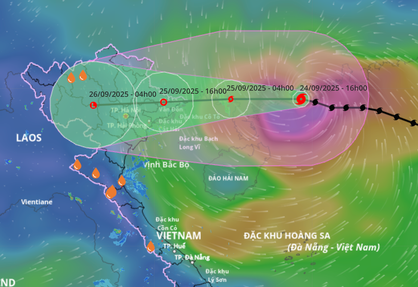 Diễn biến mưa bão ở miền Bắc- Ảnh 1.