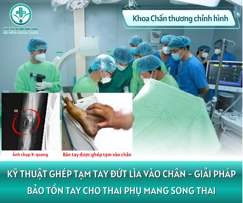 Kỳ tích y học: Bác sĩ cấy bàn tay phải vào cẳng chân thai phụ, 