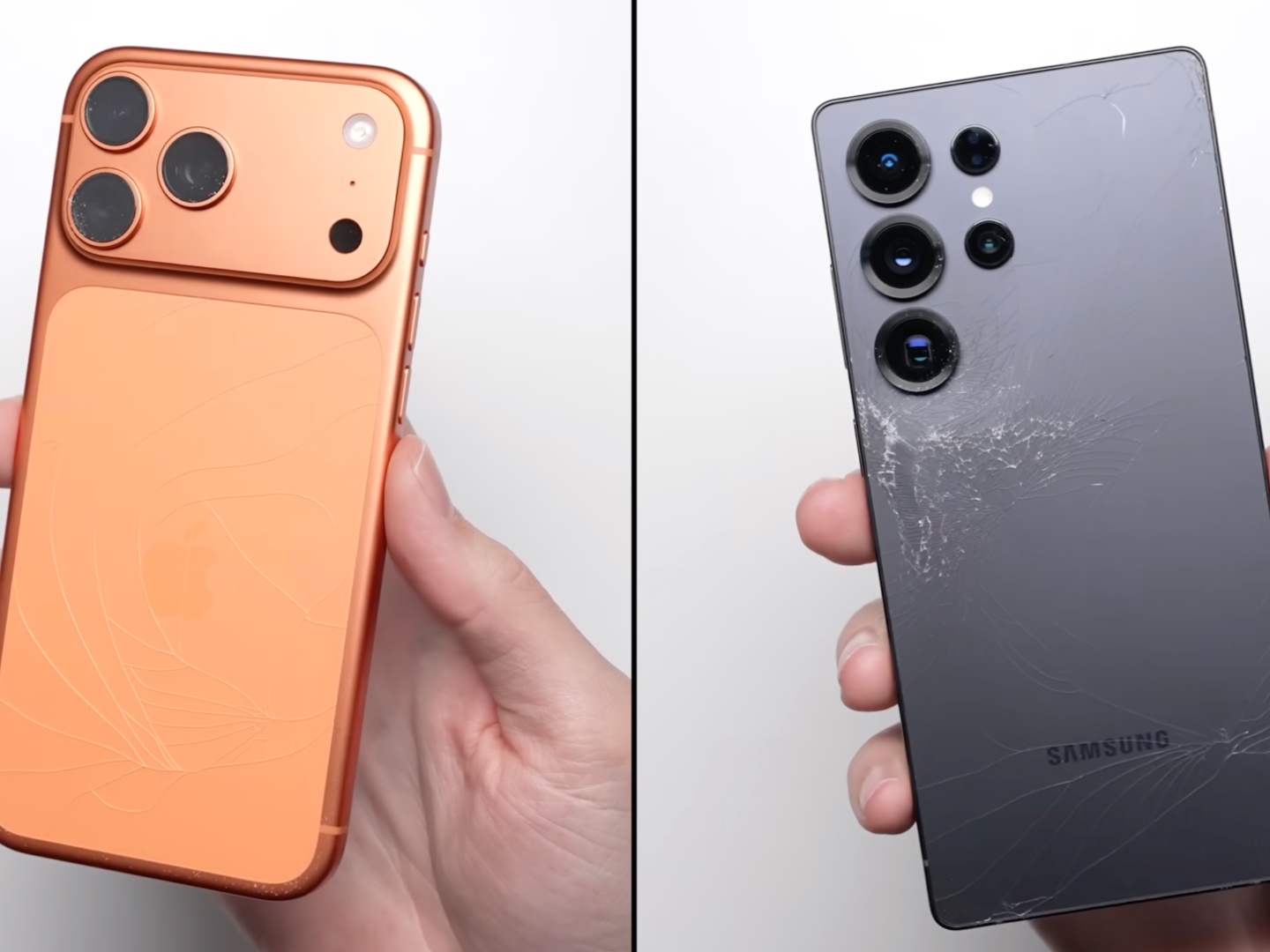 Drop Test Iphone 17 Pro Max Với Galaxy S25 Ultra Để Thấy Khung Nhôm Mới Và Titan Khác Nhau Đến Mức Nào- Ảnh 3. Drop Test Iphone 17 Pro Max Với Galaxy S25 Ultra Để Thấy Khung Nhôm Mới Và Titan Khác Nhau Đến Mức Nào- Ảnh 3.