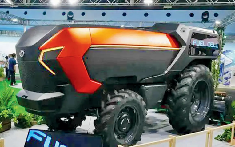 Nhật Bản ra mắt máy kéo không người lái chạy bằng hydro đầu tiên trên thế giới- Ảnh 1.