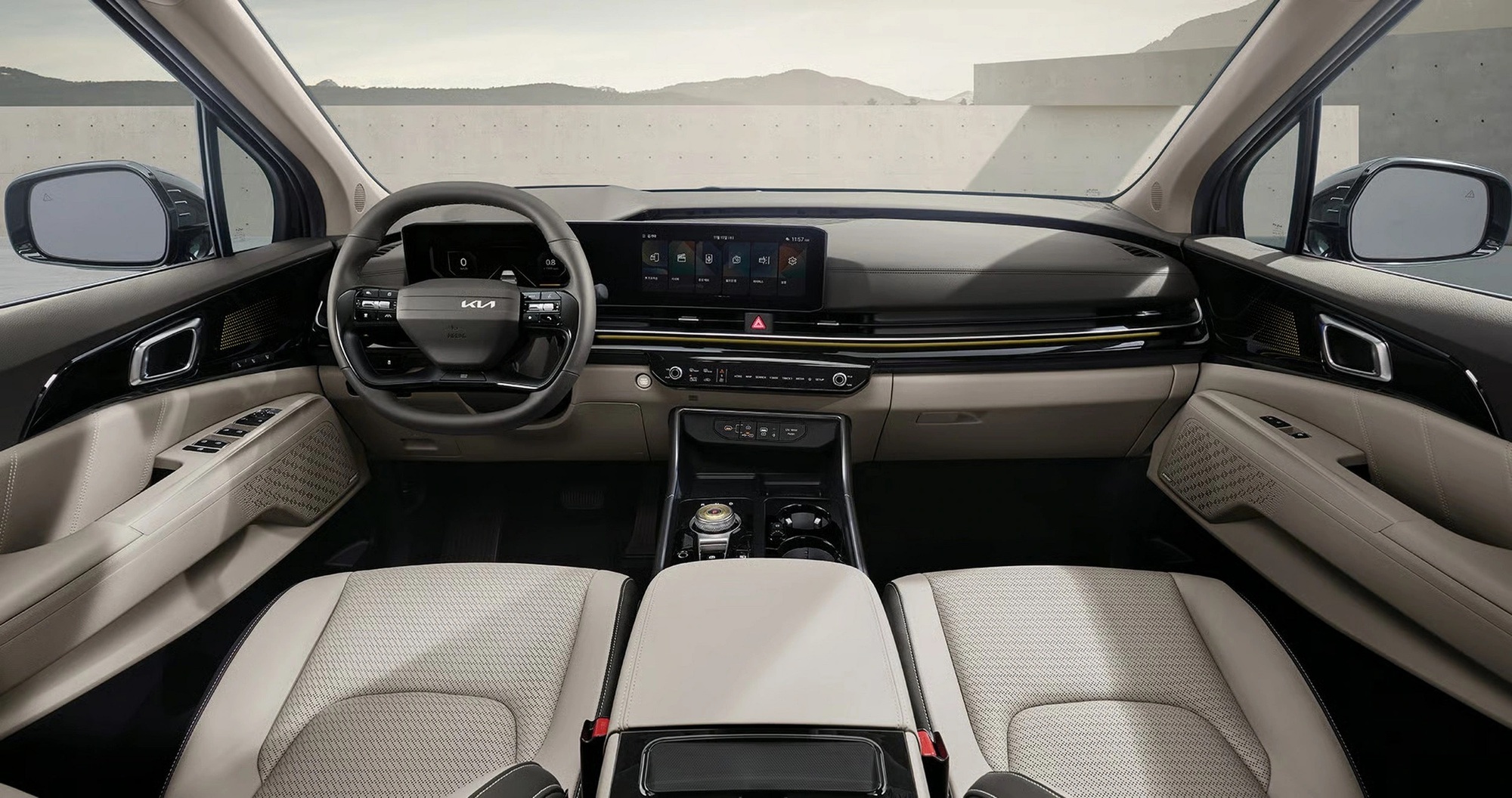 Kia Carnival bản 'chủ tịch' ra mắt Việt Nam cuối tuần này: Nội thất dễ thêm ghế massage, màn hình lớn phía sau, nóc xe có chi tiết đặc biệt- Ảnh 5. Kia Carnival bản 'chủ tịch' ra mắt Việt Nam cuối tuần này: Nội thất dễ thêm ghế massage, màn hình lớn phía sau, nóc xe có chi tiết đặc biệt- Ảnh 5.